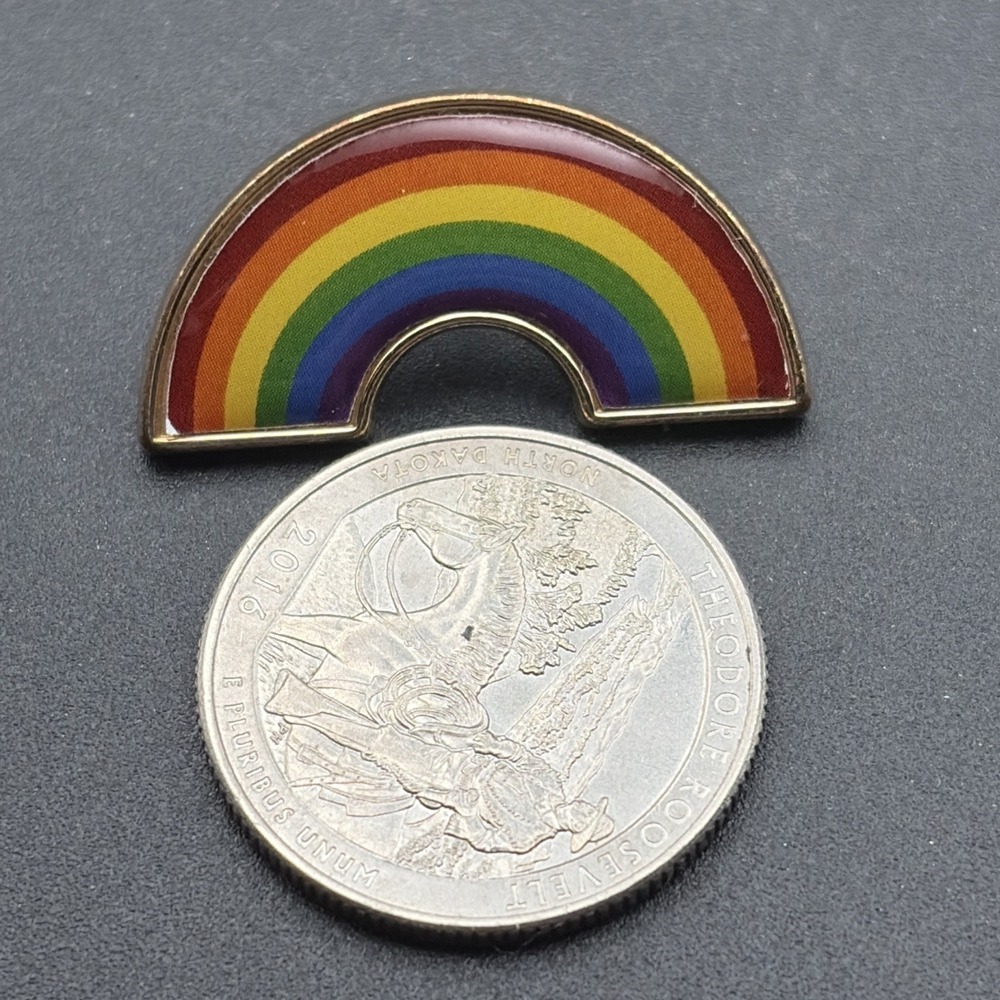 Rainbow Cartoon Lapel‎ Hat Pin - Picture 2 of 3
